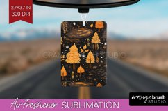 Autumn Forest Air Freshener PNG - Fall PNG Sublimation Product Image 1