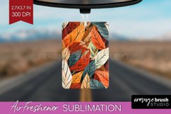 Autumn Forest Air Freshener PNG - Fall PNG Sublimation Product Image 1