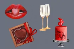 Valentine clipart PNG, Love clipart, 14 February clipart PNG Product Image 4