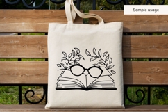 Books With Reading Glasses SVG Product Image 4