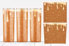 Skinny tumbler design. 20 oz, Shine Glitter Sublimation PNG. Product Image 7