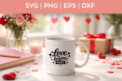Love Begins Here SVG Bundle | PNG Product Image 3