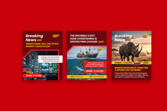 Red Yellow Breaking News Instagram Post Product Image 4