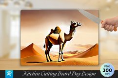 Camel Background Cutting Board sublimation Design Product Image 1