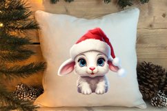 Christmas Farm Animal Peeking Clipart Sublimation Product Image 4