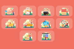 Logistic Illustration Pack Product Image 4