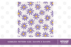 Retro Flowers Seamless Pattern Floral Png Sublimation Daisy Product Image 2