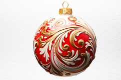 Christmas Bauble Sublimation Clipart PNG Product Image 4