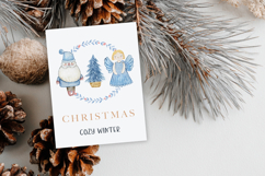 Watercolor Scandinavian Christmas Clipart Product Image 4