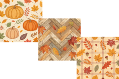 Cozy Fall Plaid Seamless Pattern Digital Paper Product Image 4