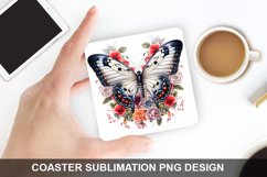 4Th Of July Butterfly - Coaster Sublimation Design Product Image 1