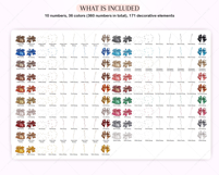530 Foil Numbers Balloons Clipart Product Image 4