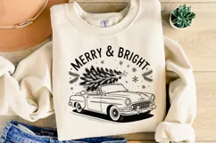 Merry & Bright Svg | Christmas svg | Shirt Svg Product Image 4