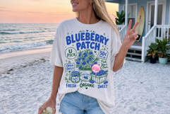 Farmers Market Blueberries PNG, Fresh Blueberry Festival Product Image 4