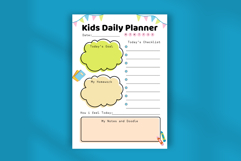 Cute Aesthetic Kids Daily Planner | Editable Canva Template Product Image 4