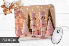 Whimsical Nutcracker Christmas Scene Mouse Pad PNG Product Image 1