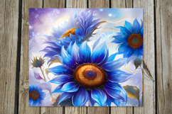 Impressionism sunflowers | straight skinny tumbler design Product Image 4