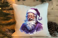 Christmas Purple Santa Claus Sublimation, Christmas PNG Product Image 4