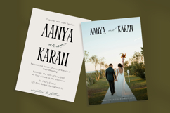 Modern Wedding Invitation Template for Canva | Minimal Product Image 4