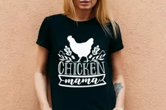 Chicken Mama Svg, Chicken Lady Svg, Farmhouse Chicken Svg. Product Image 5