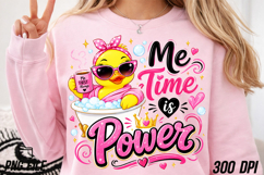 Me Time is Power Rubber Duck PNG Product Image 4