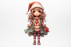 Christmas Little Girl Clipart PNG Product Image 4