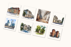 Watercolor Landmarks of Warsaw Historic Monuments of Poland Product Image 4