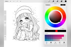 100 Procreate Chibi Xmas Dolls Stamp Brushes Product Image 5