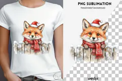 Christmas peeking character png design for T-shirts Product Image 4