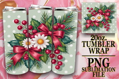 Bright Nights 20oz tumbler wrap, Christmas Product Image 1