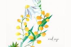 Watercolor wedding frame clipart #w171 Product Image 5