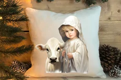Christmas Baby Jesus Watercolor Clipart, Christmas Baby Jesu Product Image 4