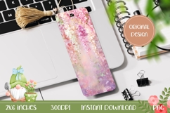 Flowers Bookmark Printable, Wisteria Bookmark PNG Product Image 1
