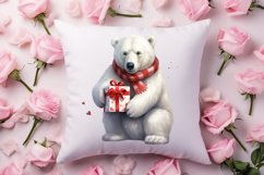 Valentines Day Bear Sublimation Clipart, Valentines Day PNG Product Image 4