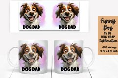 Funny Dog Mug Wrap Sublimation Product Image 1