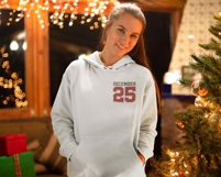 Christmas SVG PNG | Distressed December 25 Png | Varsity Product Image 4