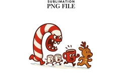 Christmas characters png design for T-shirts Product Image 1