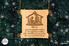 Nativity Scroll Ornaments SVG Bundle | Laser Cut | SVG Product Image 4