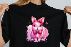 Pink Watercolor Bunny clipart Product Image 3