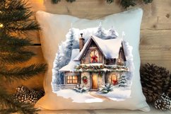 Christmas Houses Clipart Sublimation Product Image 4