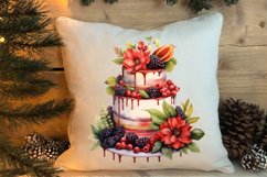 Christmas Cake Clipart, Christmas Cake Clipart Product Image 4