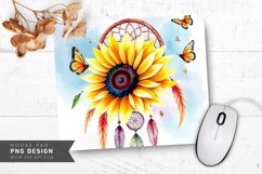 Lush Sunflower Bouquet Mouse Pad PNG Design Product Image 1