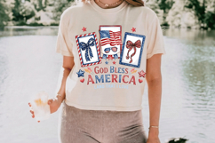 God Bless America PNG T-Shirt|4th of July PNG Sublimation Product Image 2