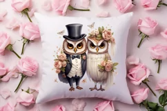 Couple Owl Valentines Day Clipart, Couple Owl Clipart Product Image 4
