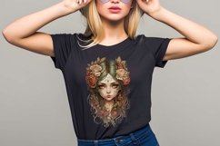 Floral Boho Girls Clipart Sublimation Product Image 4