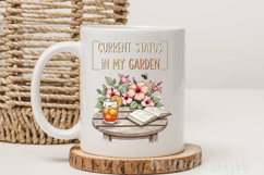 In My Garden PNG, Current Status Funny Summer Sublimation Product Image 4