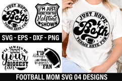 Football Mom SVG Design - i m just here for the halftime sho Product Image 1