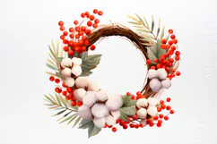 Christmas Cardinal Watercolor Clipart PNG Product Image 4