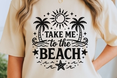 Take Me To The Beach Svg, Summer Vibes Svg, Vacation Svg. Product Image 5