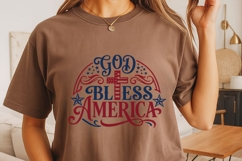 God Bless America Svg, USA Anniversary Svg, 4th Of July Svg. Product Image 5